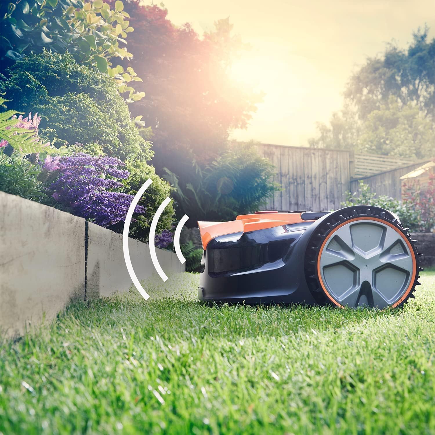 VBRM16 OcuMow Mähroboter kabellos für geeignet für bis zu 150 m2 Selbstfahrender Rasenmäher Roboter Hindernisvermeidung Geraeuscharm mähroboter ohne begrenzungskabel