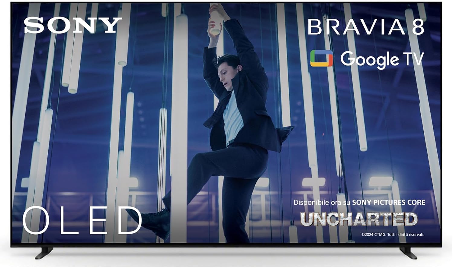 BRAVIA 8 OLED 55 Pollici 4K HDR Google Smart TV | Gaming Menu per , IMAX Enhanced, Dolby Vision Atmos, Chromecast, AirPlay, 120Hz 55XR80