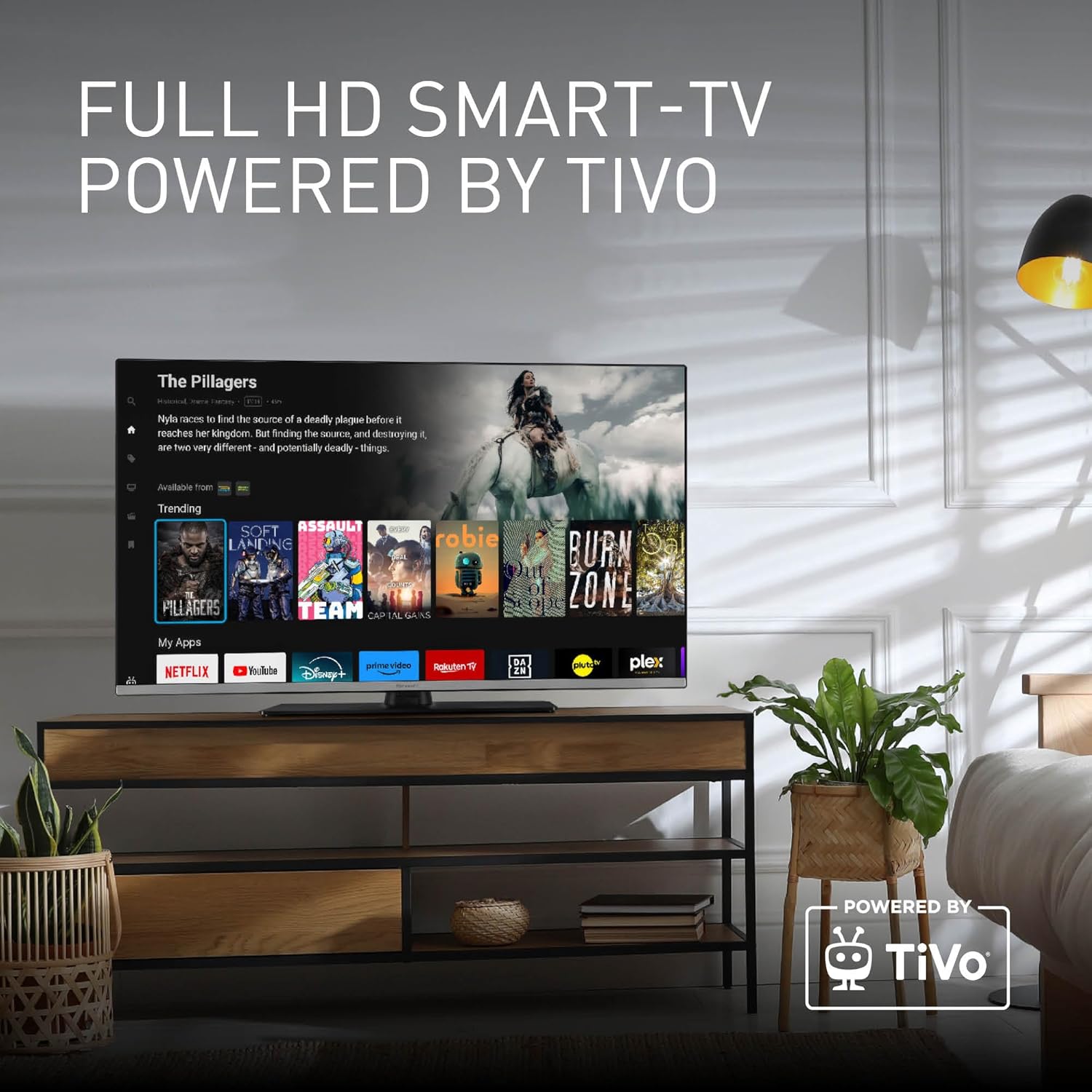 Panasonic TB-40S45AEZ, S45 Serie 40 Zoll Full HD LED Smart TV, 2024, TiVo, Google- und Alexa-Sprachsteuerung, Gaming-Modus, Media Player, HDR, HDMI, für EIN außergewöhnliches visuelles Erlebnis