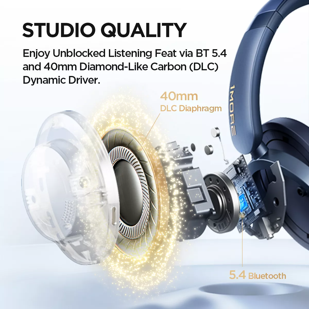 1MORE SonoFlow Pro Wireless ANC Over-Ear Headphones HQ51