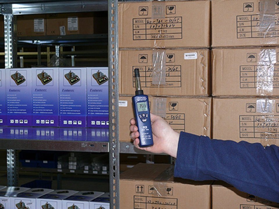 Feuchtigkeitsmesser Feuchtemessgerät im Taschenforma Hygrometer PCE-555