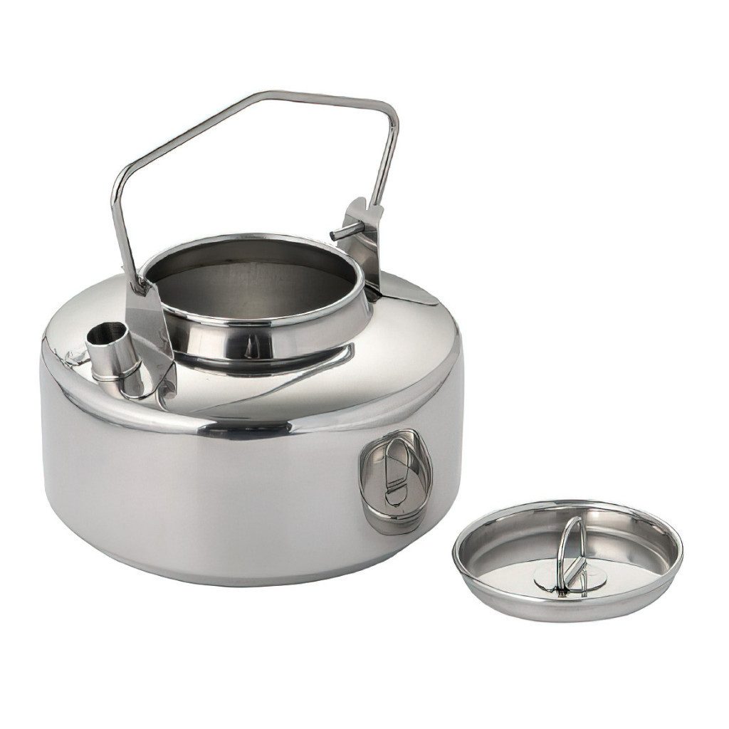 Wasserkessel Antarcti 1L Edelstahl Camping-Wasserkocher Teekessel