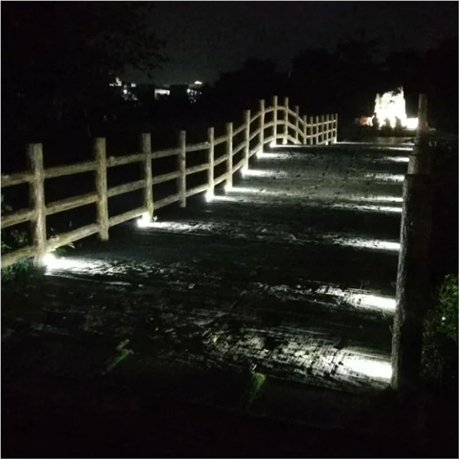 RGB-LED-Deckleuchten, IP67, wasserdicht, für den Außenbereich, 16 Farbwechsel, Landschaftsbeleuchtung mit Fernbedienung, energieeffiziente Gartenbeleuchtung (6 Stück)