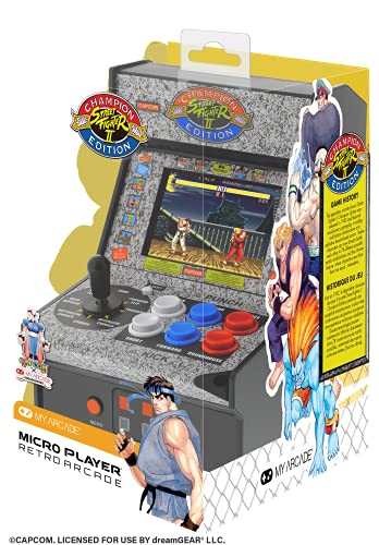 MY ARCADE 7.5"" Collectible Street Fighter II Champion Edition Micro Player (Premium Edition) : Giochi e giocattoli