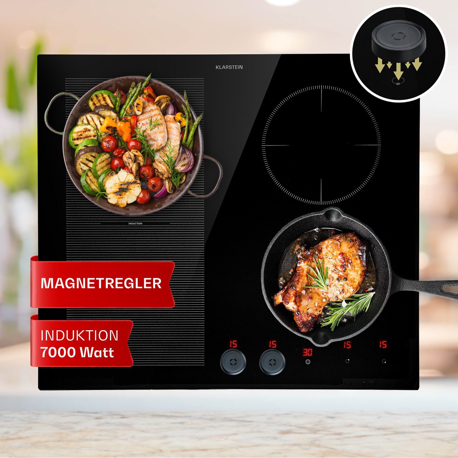 Induktions-Kochfeld MagniChef 4 Hybrid