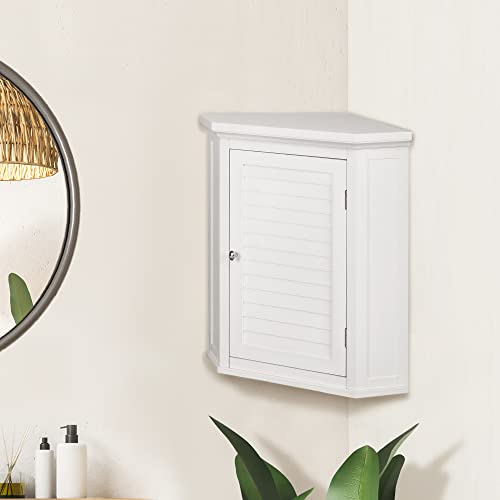 Versanora Armadio a muro in legno ad angolo per bagno, MDF, bianco, 57,15 x 38,1 x 60,96 cm : Amazon.it: Casa e cucina