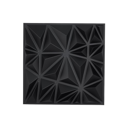 VEVOR 3D-Wandpaneele 33er-Set 30x30cm Wandverkleidung Wanddeko Diamantschwarz