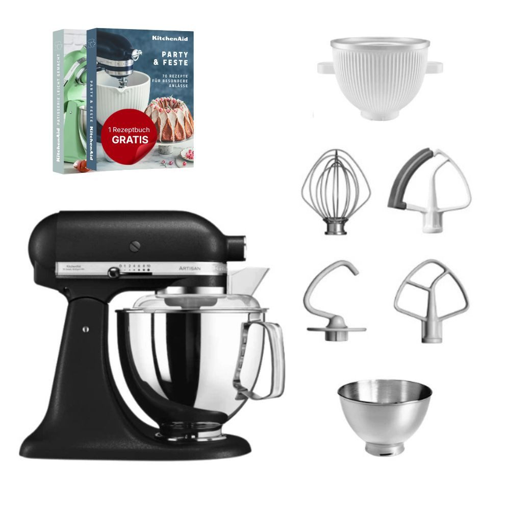 Küchenmaschine KitchenAid 4,8 L 5KSM175 Küchenmaschine Icelover mit Eiszubereiter
