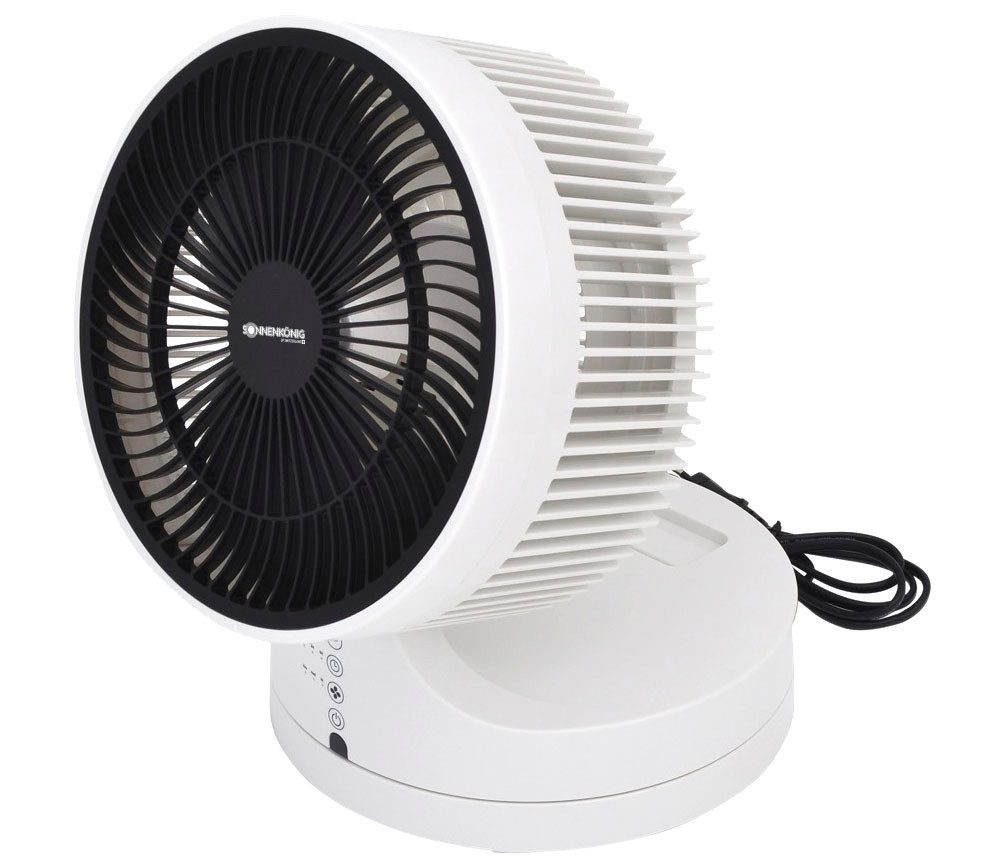 Tischventilator Breez, Leistung 45W, 7h Timer, Fernbedienung, Oszillation