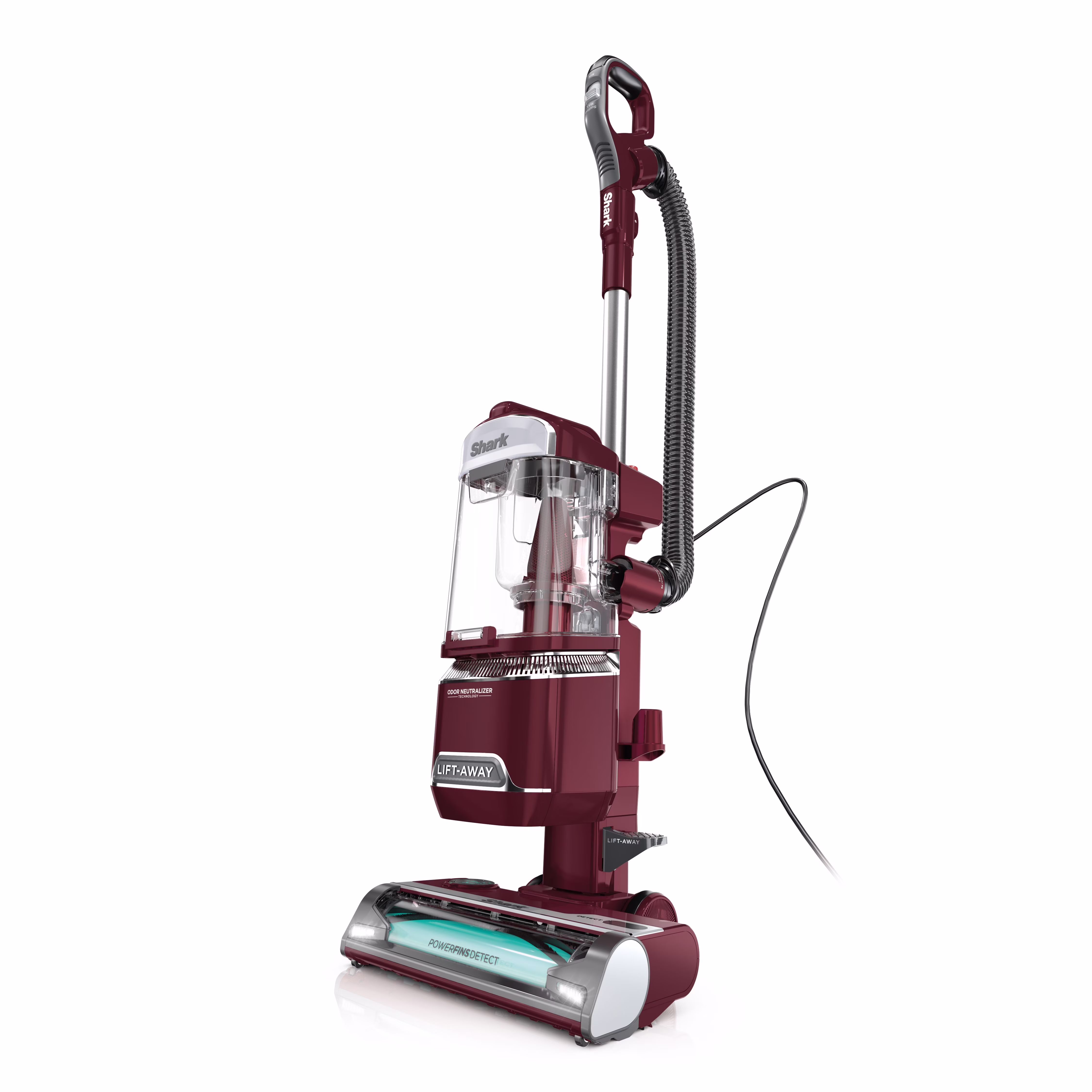 Shark Detect Lift-Away ADV Corded Upright Vacuum with PowerFins Detect, Self-Cleaning Brushroll & Odor Neutralizer Technology, LA492, Burgundy