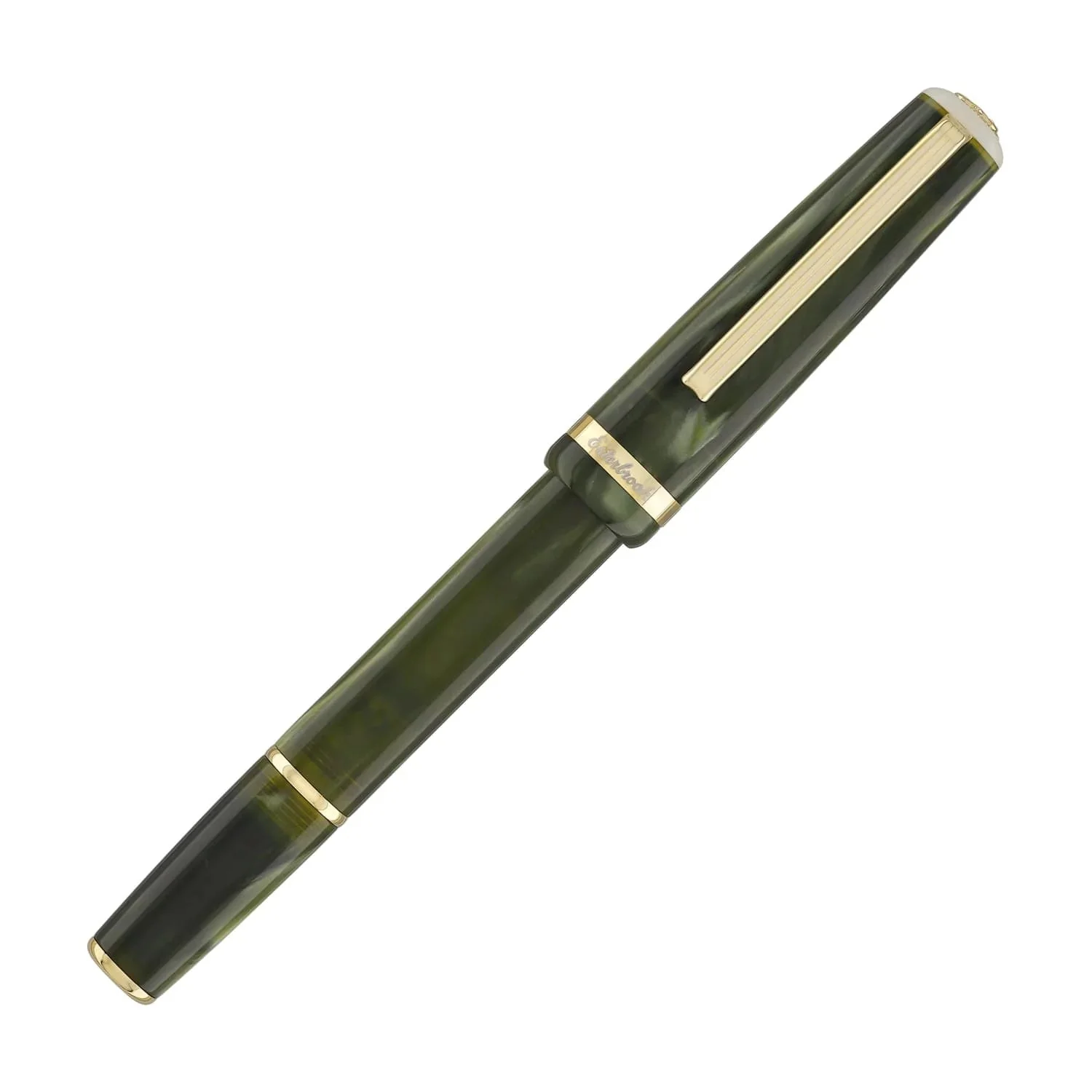 Esterbrook JR Pocket Fountain Pen - Palm Green with Gold Finishings