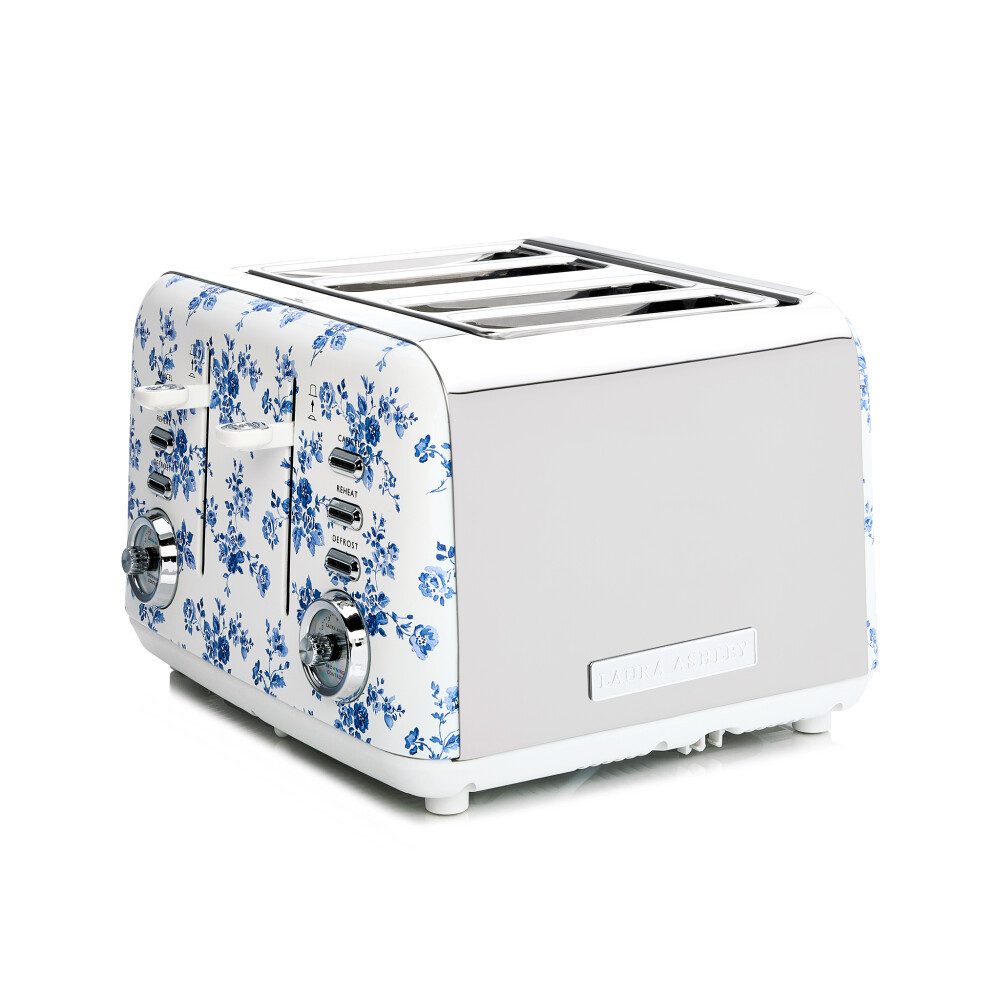 Toaster Laura Ashley 4 Scheiben-Toaster, 7 Stufen – Elveden White Design VQ