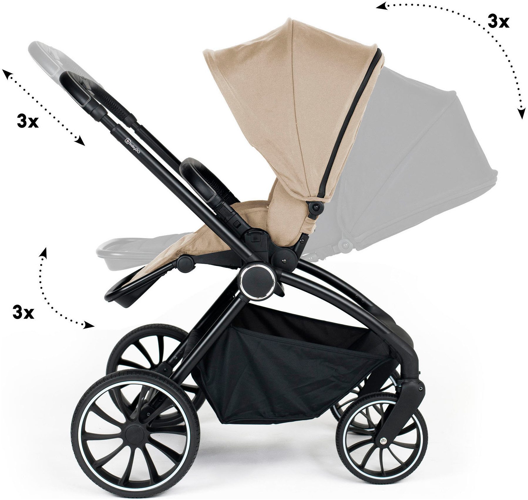 Kombi-Kinderwagen Harmony 3in1