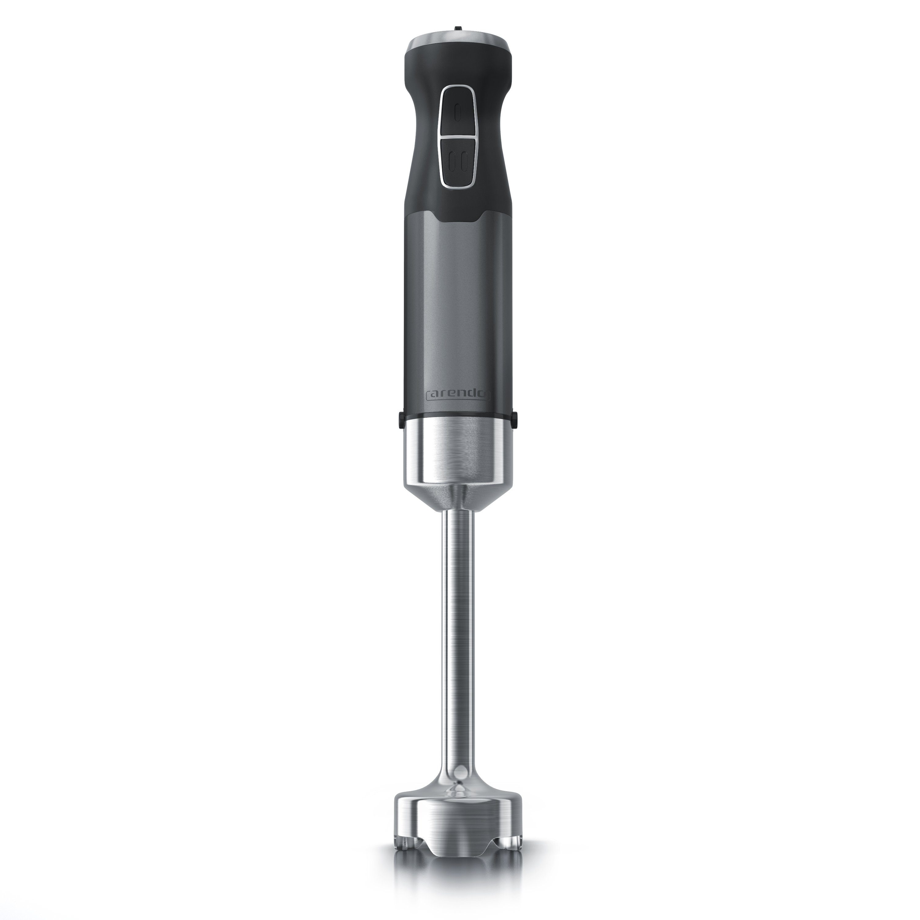 Stabmixer Edelstahl Pürierstab, Handmixer, stufenlose Regelung, Cool Grey