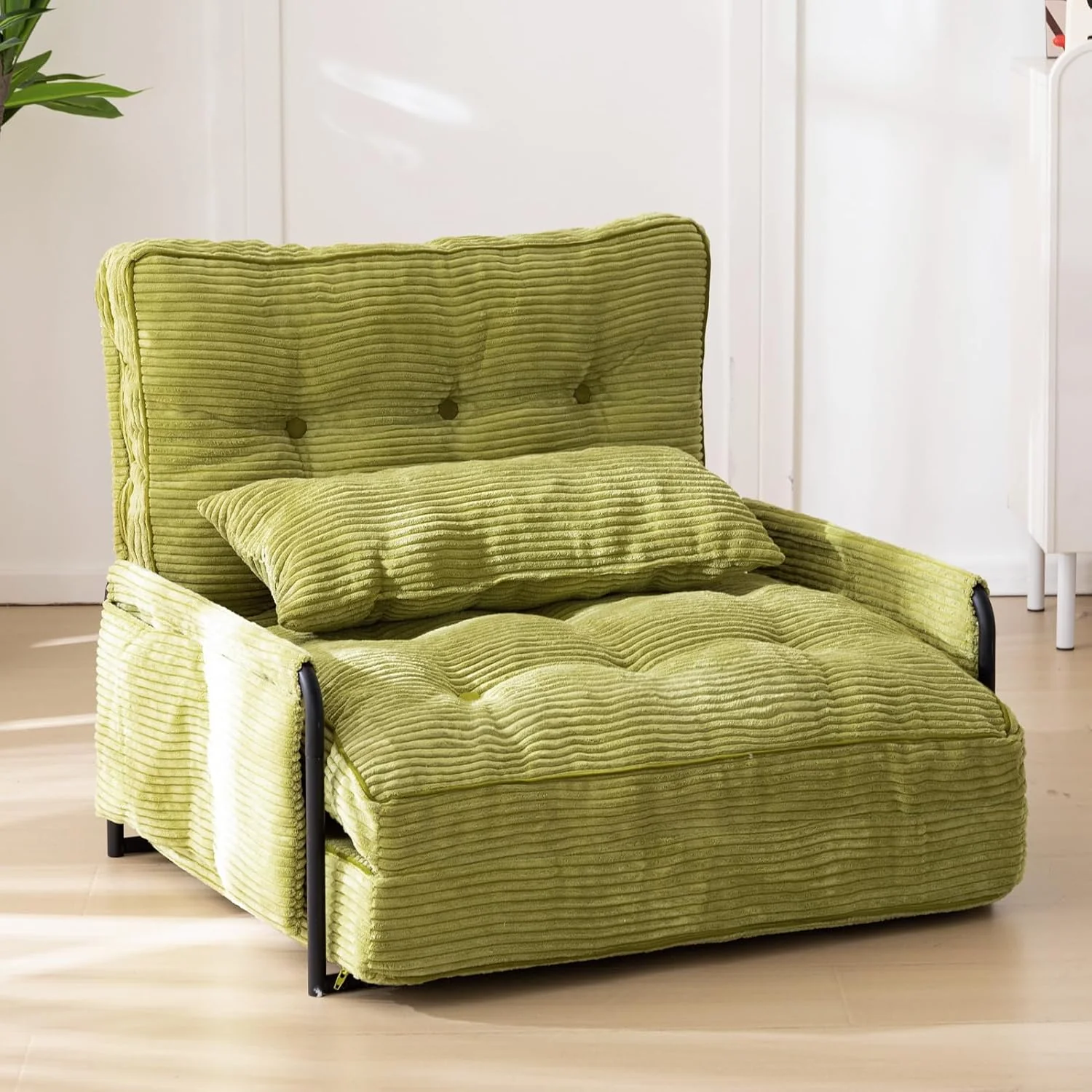 Adjustable Floor Sofa Couch with 2 Pillows