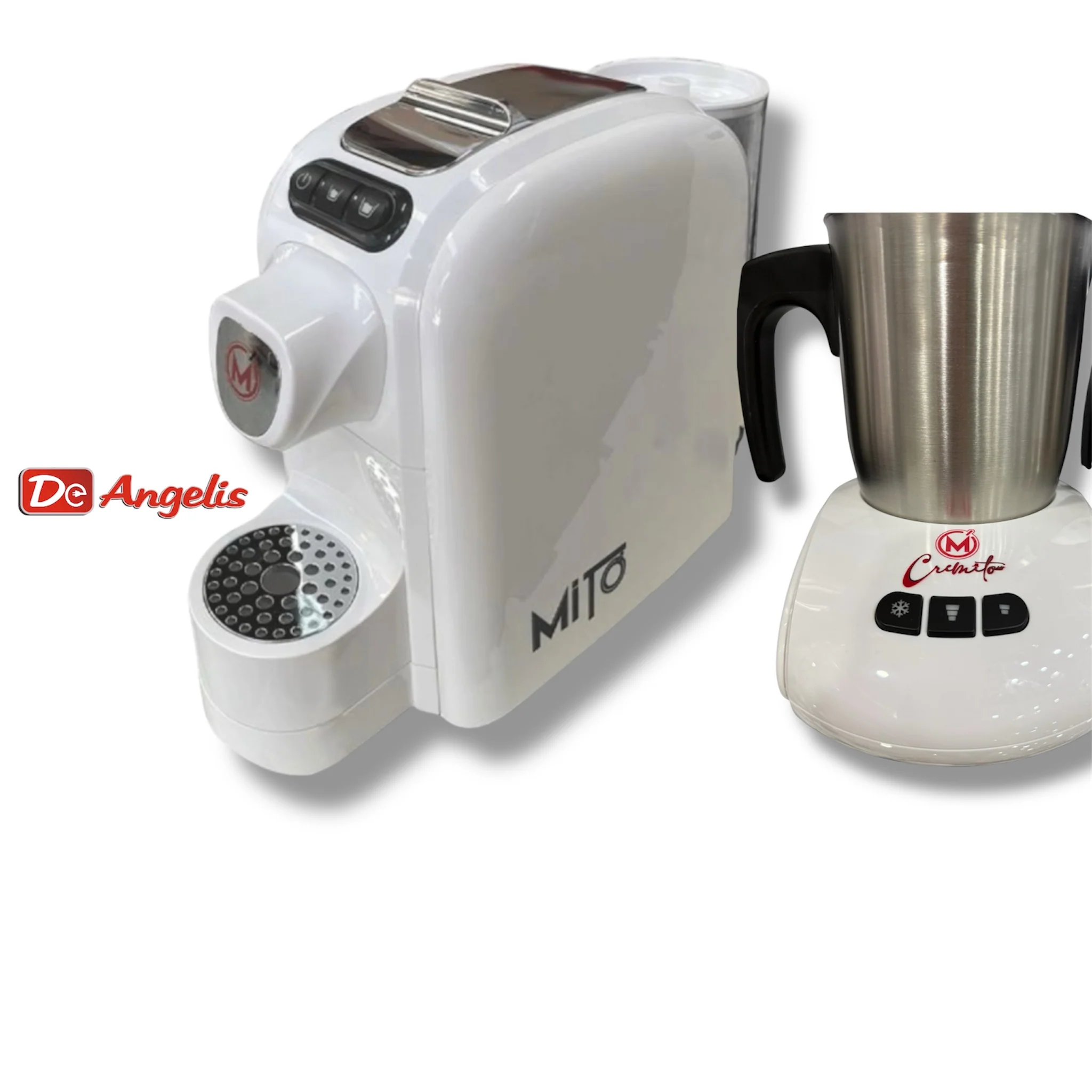 Mito macchina da caffé + cremito cappuccinatore Bianca
