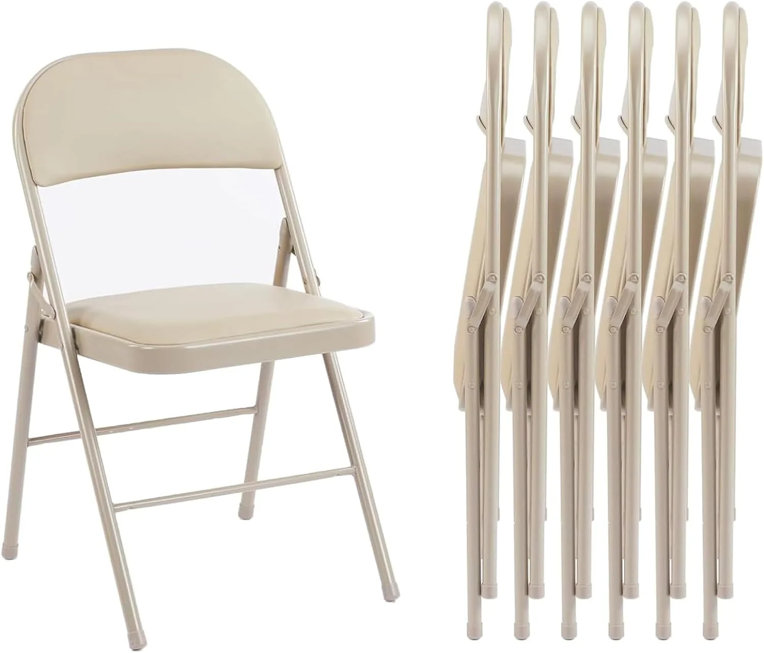Folding Chair 12 Pack Leather Padded Folding Chairs