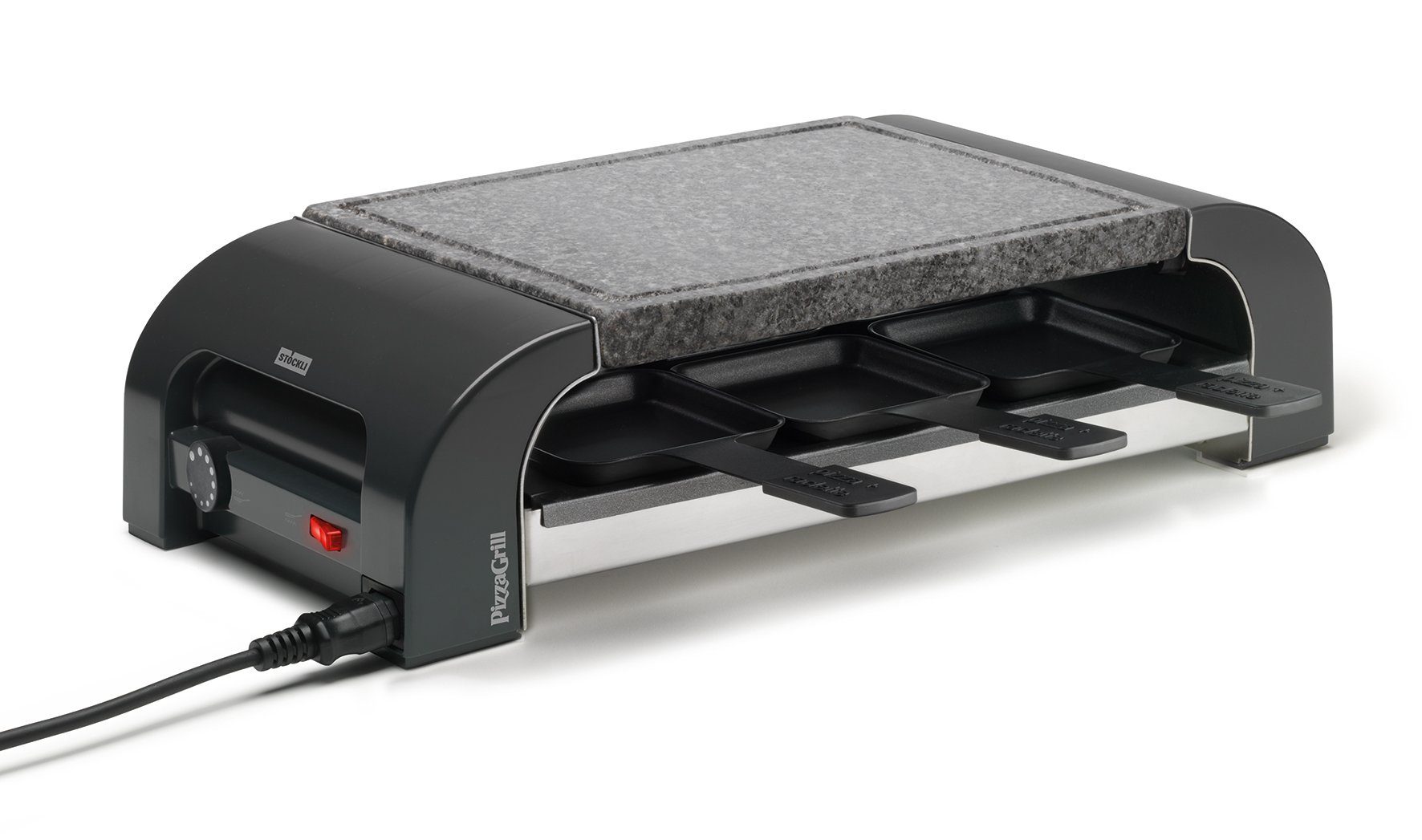 Raclette Stöckli Raclette PizzaGrill for6 Hotstone - für 6 Personen