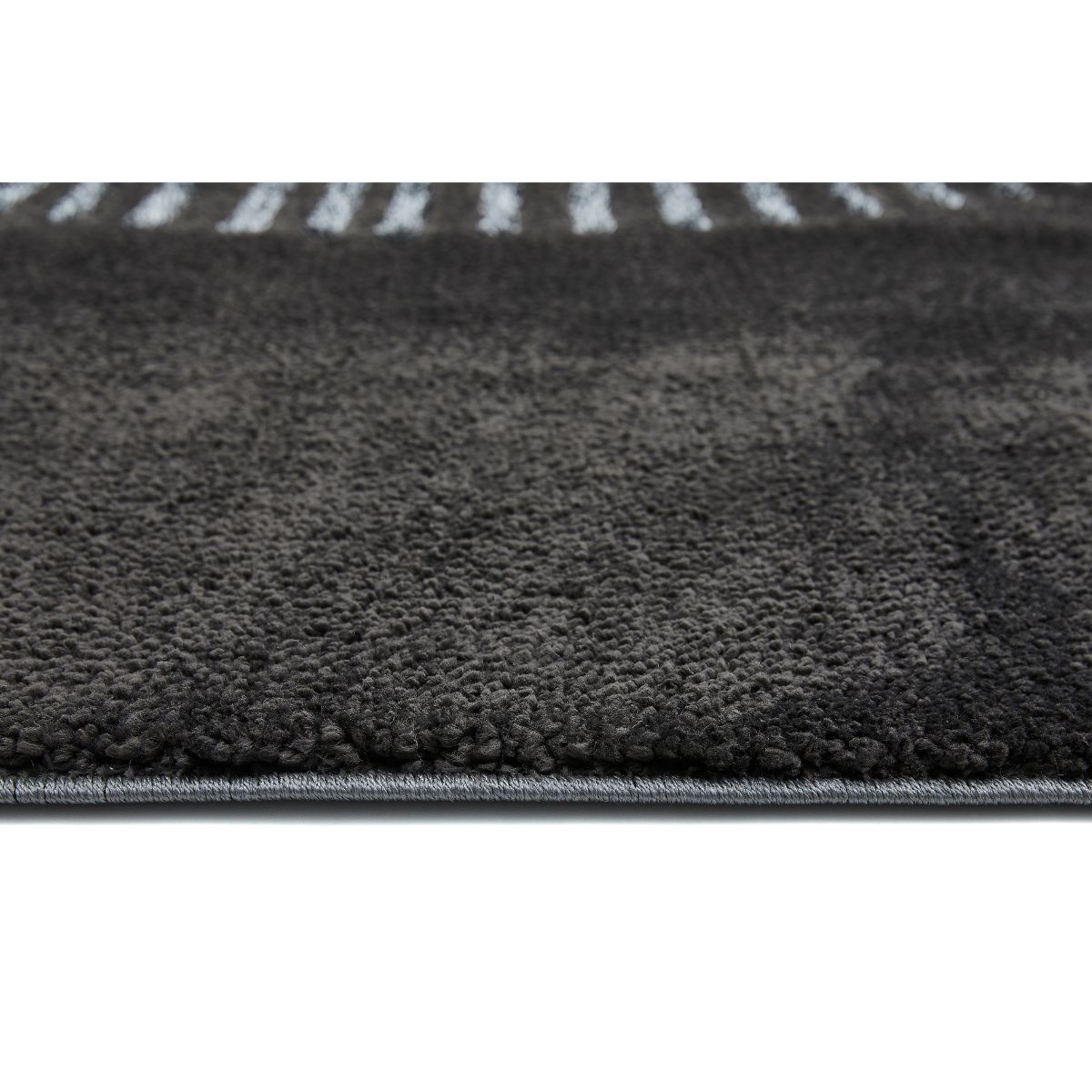 Homcom Teppich mit mit Hoch-Tief-Struktur 150 x 80 x 2,1 cm Anthrazit