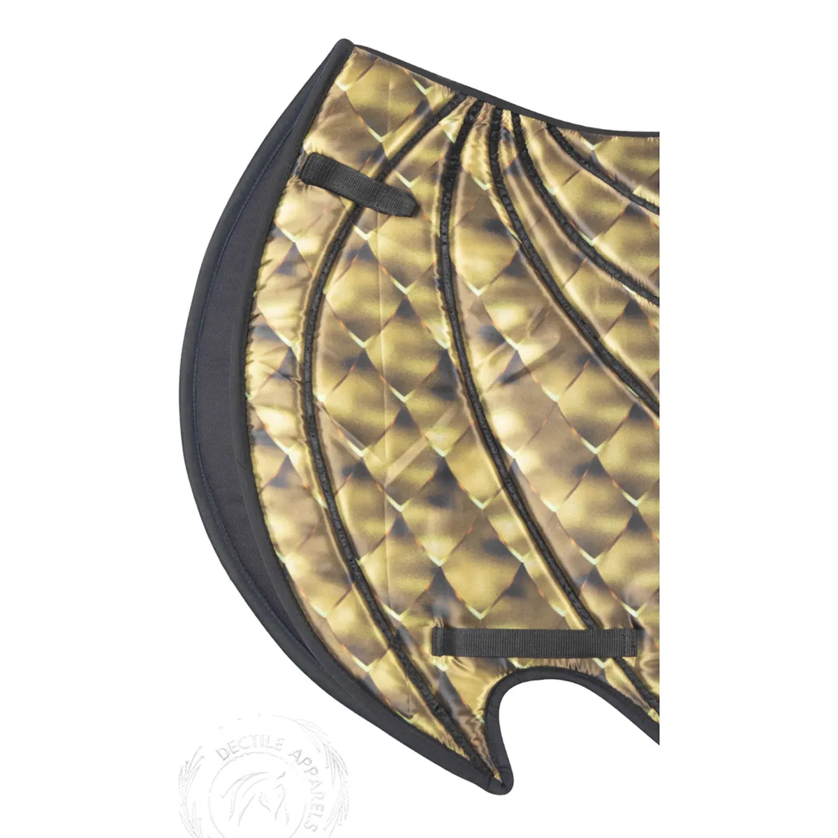 Golden Dragon Saddle Pad Set Luxurious & Breathable