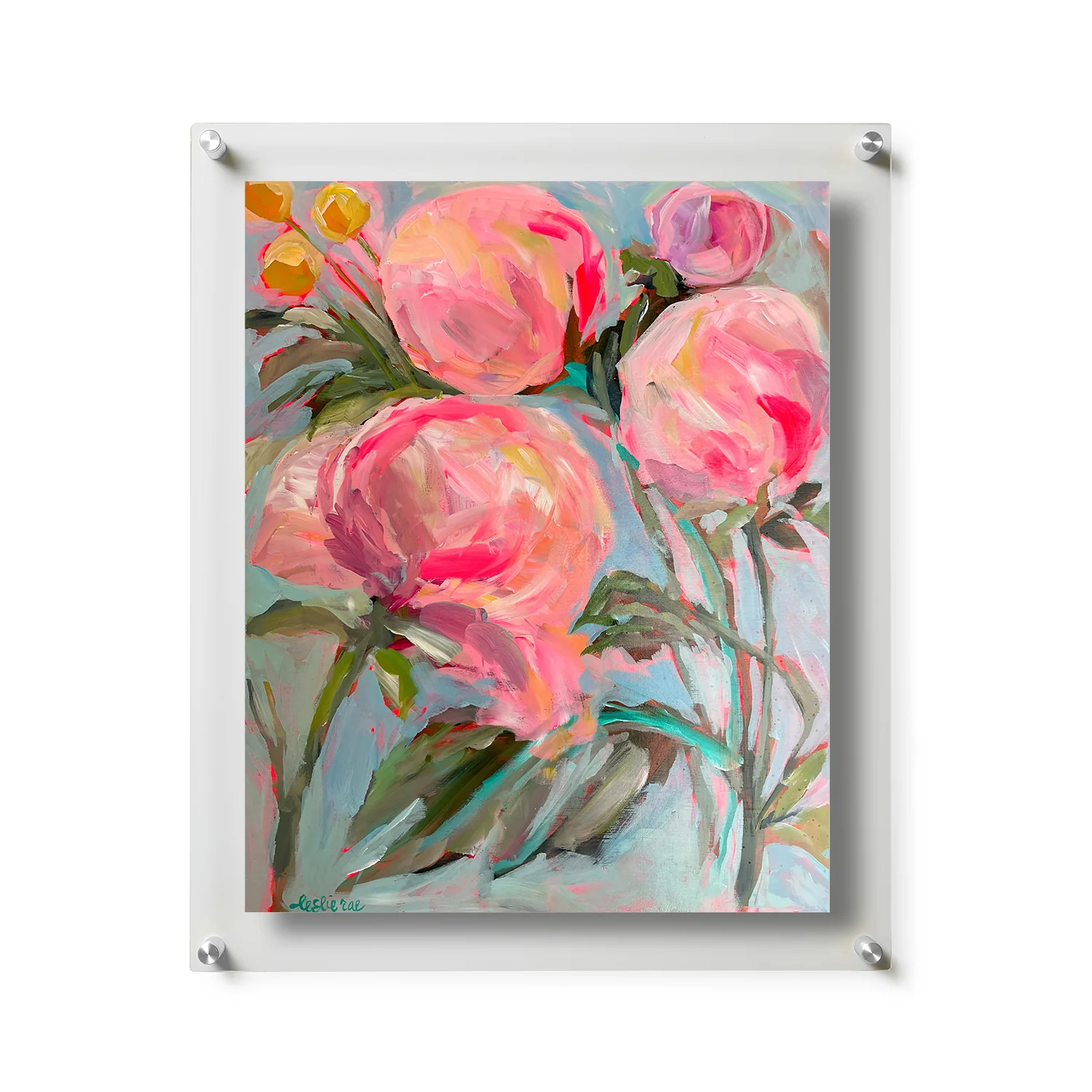 Peonies in the Back by Leslie Cannon