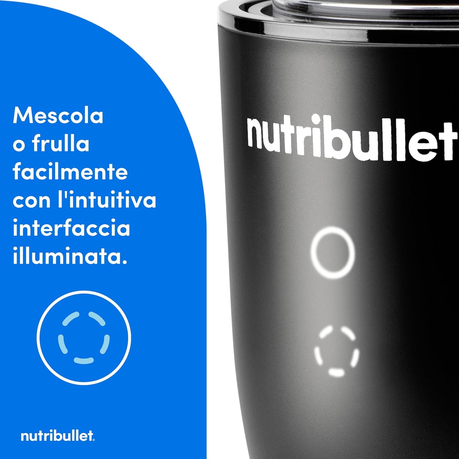 Nutribullet Ultra NB1206MB Blender with Tritan Container, Stainless Steel Blenders, Electric Smoothie Blender, 900 ml and 700 ml Cups, 2 To-Go Lids, 1200 W, Grey