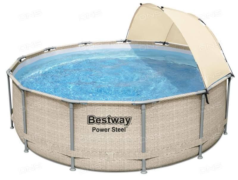 Piscine Bestway tubulaire ronde Power Steel