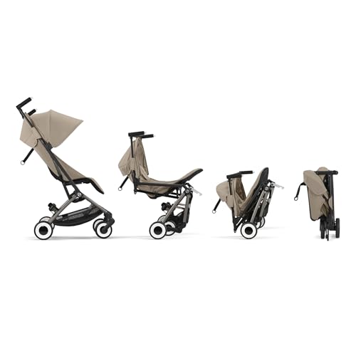 CYBEX Gold Passeggino Libelle con Cintura One Pull, Per Bambini da 6 Mesi a 4 Anni Circa (Max. 22 kg), Ultraleggero (Solo 6 kg), Candy Pink (Rosa con Telaio Nero) : Prima infanzia