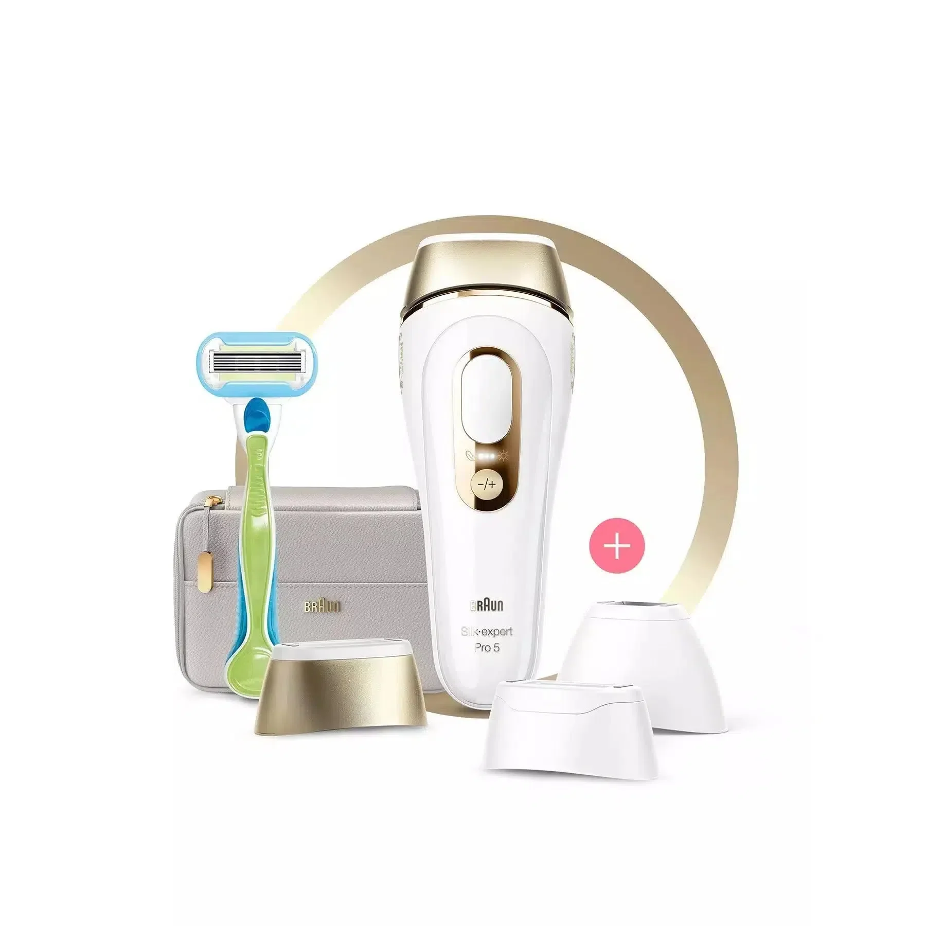 2025 Braun Silk-expert Pro 5 PL5257 Sistema de Depilación IPL con cabezales de precisión y ancho – Para una piel maravillosamente suave