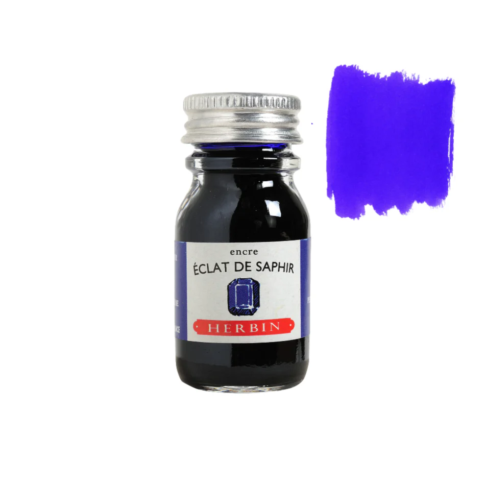 J. Herbin Fountain Pen Ink - 10ml Bottled - Eclat de Saphir (Sapphire)