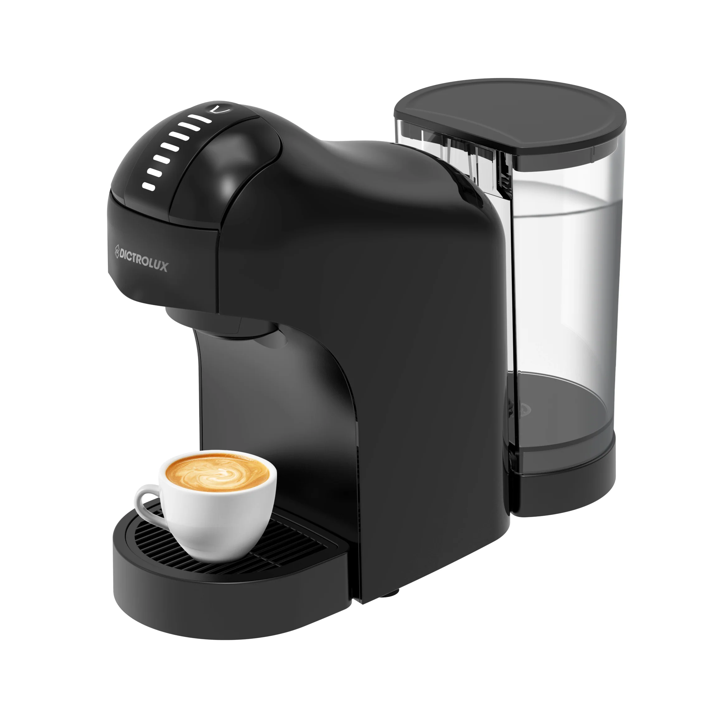 Macchina da caffè 4 in 1 Matilde Black 1400 Watt - Compatibile con capsule Nespresso, Dolcegusto, Lavazza a Modo Mio e Cialde ESE