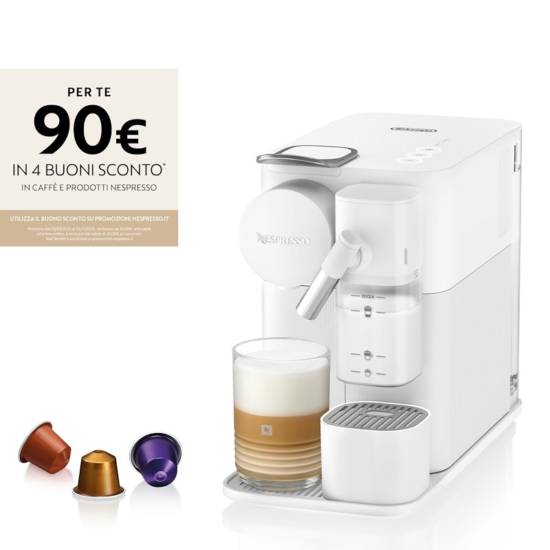 De'Longhi Macchina Caffu00e8 Nespresso Lattissima One EN510.W Bianco