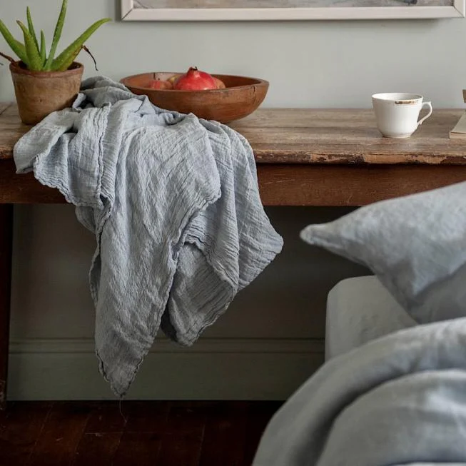 Pure Linen Stole | The Bleu