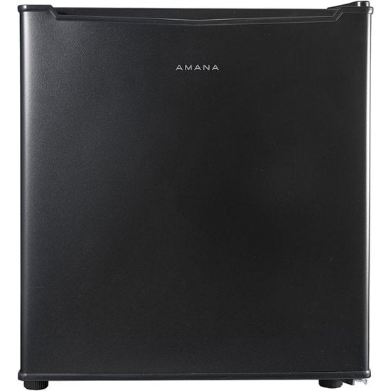 1.7 Cu. Ft. Single Door Mini Refrigerator with Half Width Chiller Compartment Black