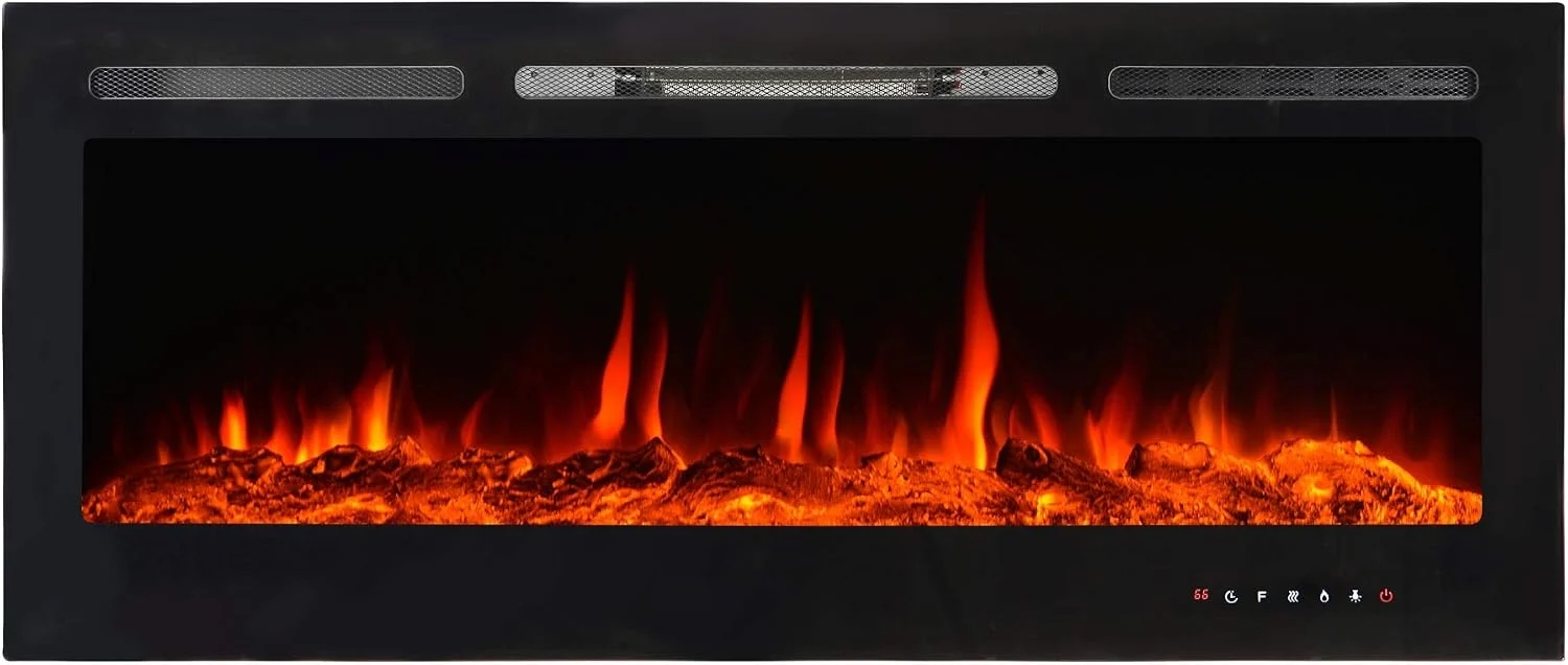 El Fuego Elektrokamin, 1800 W, Schwarz, 'LUZERN' von Kaminofen Dekokamin, 900/, mit thermischem Überhitzungsschutz