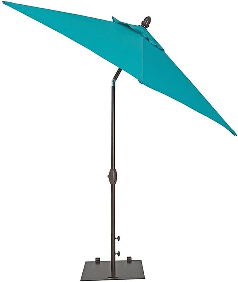 Strandschirm, 275 cm Aluminiumstange mit Druckknopf, neigbar, Sonnenschirm mit Kurbel, Gartenschirm für Strand, Pool, Terrasse, Garten good