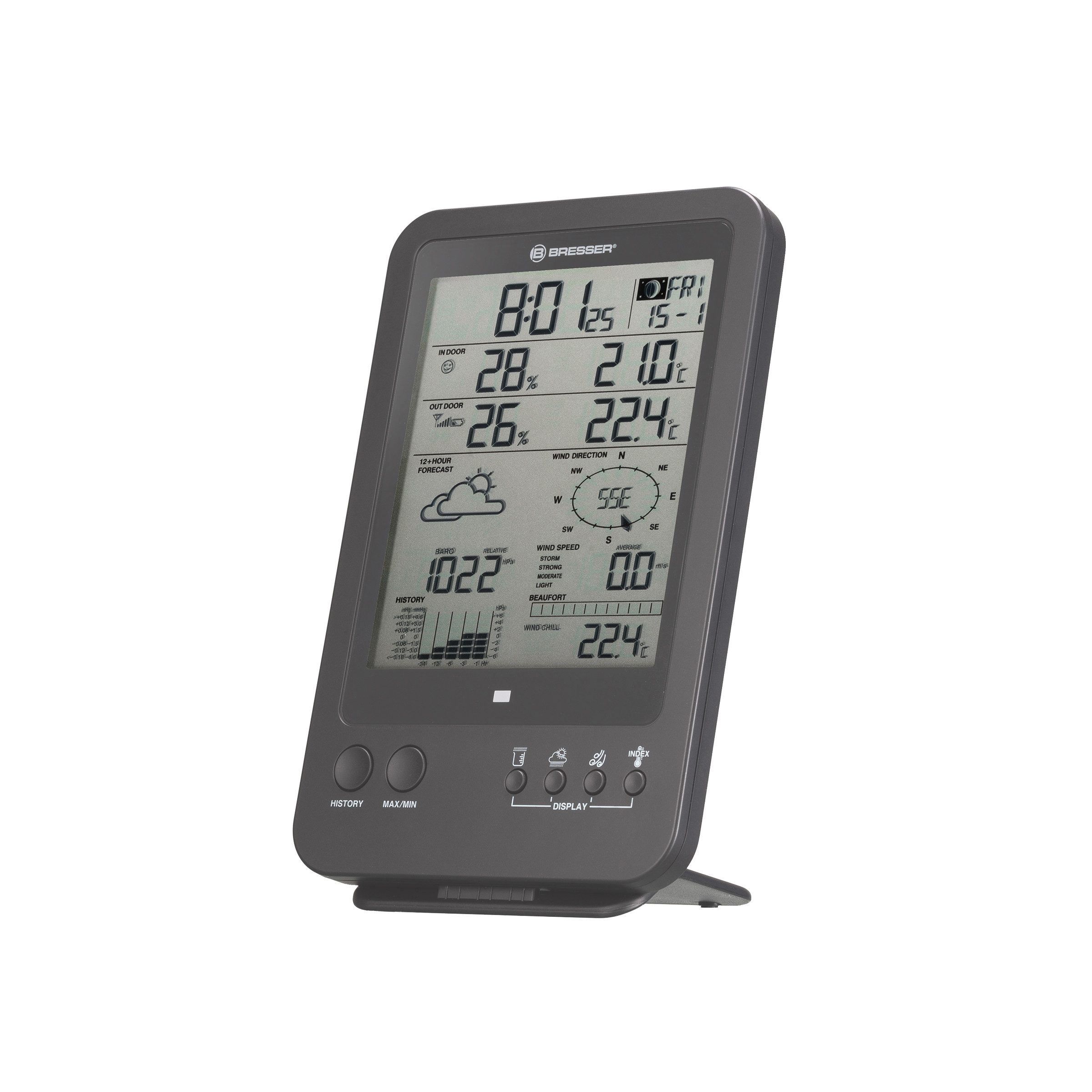 Wetterstation BRESSER zusätzliche / Ersatz-Basisstation für 7002513 5-in-1-Wetterst…