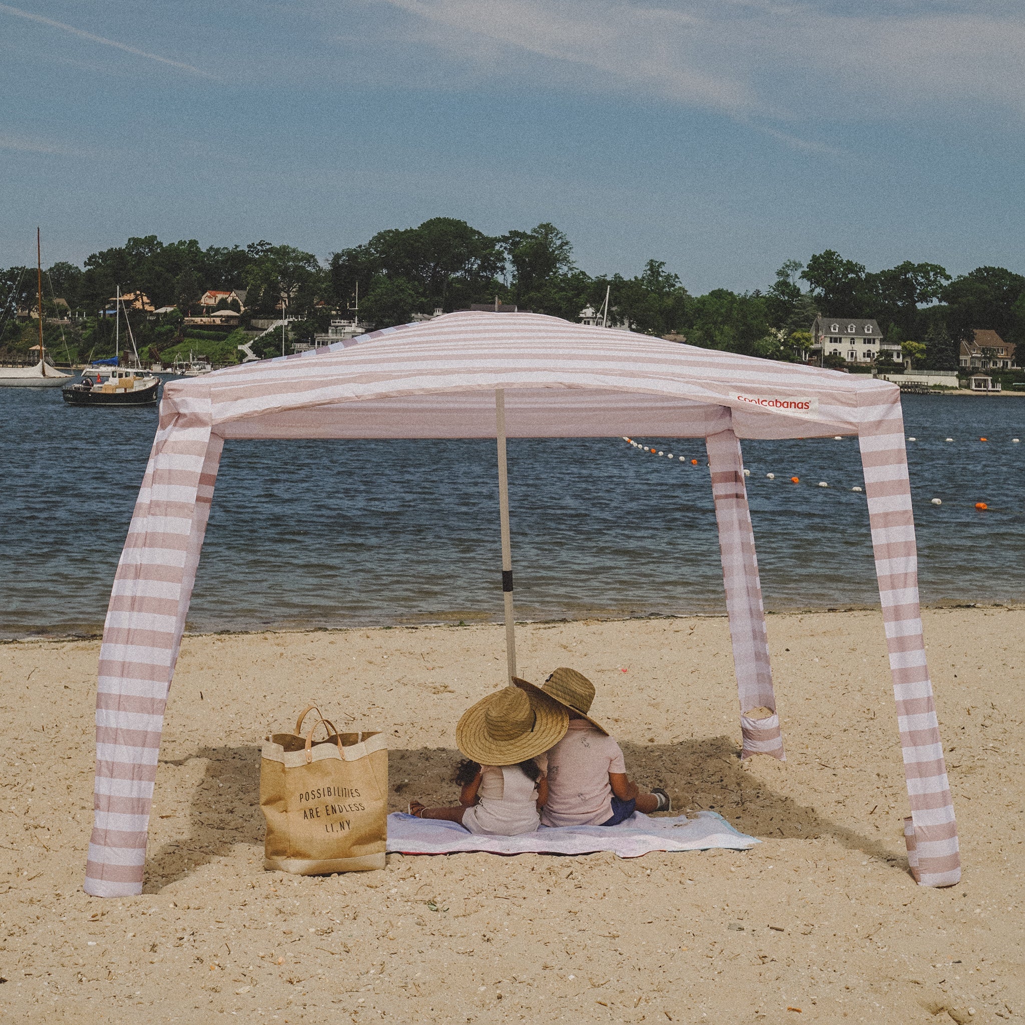 CoolCabana 5 Ombreggiatura da Spiaggia - Protezione UPF 50+, Ampia Zona d’Ombra