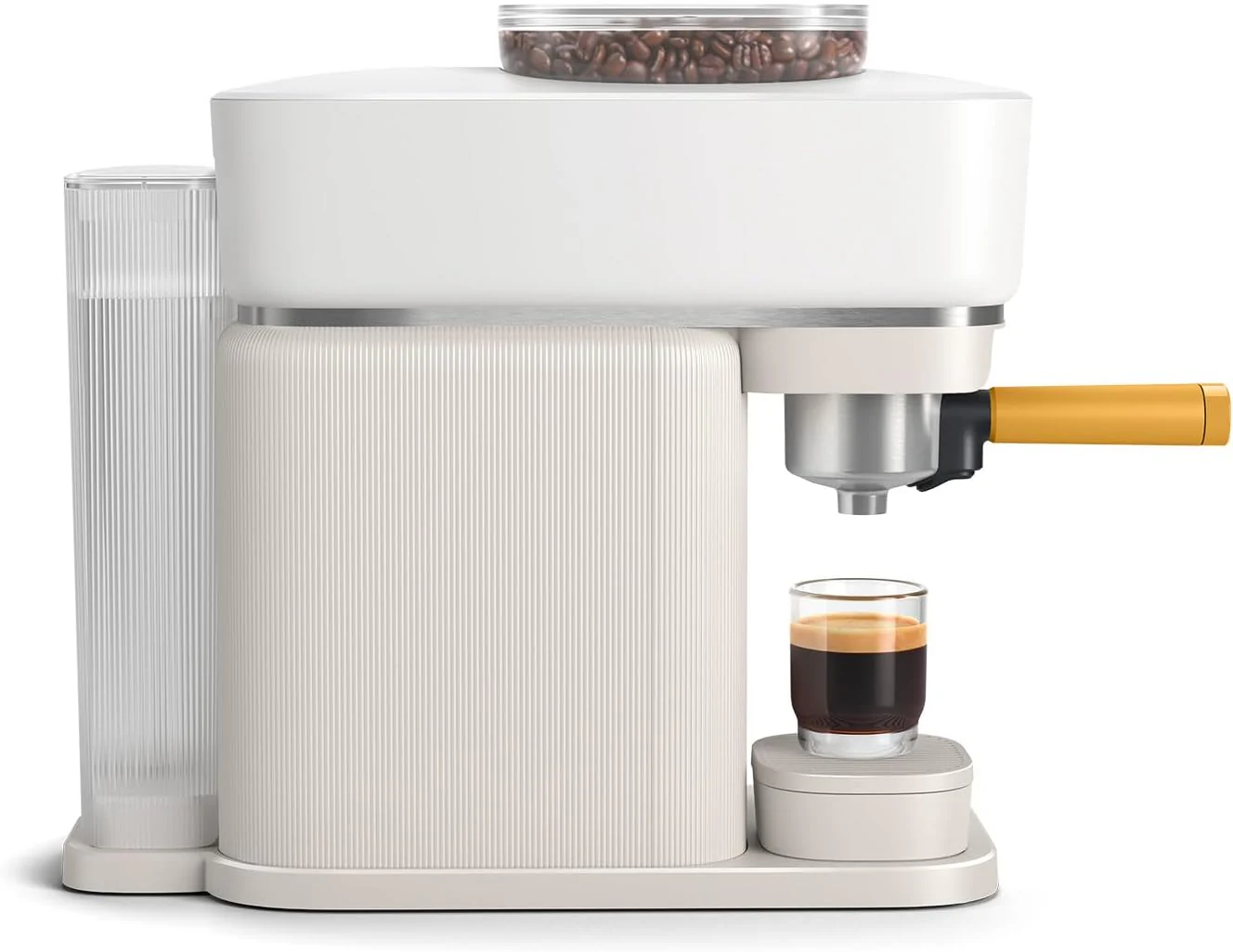 Philips Baristina Espressomaschine - Real Espresso- made simple. Kompakte Kaffeemaschine- Naturwei? mit wei?em Siebtr?ger- 16-bar-Pumpendruck- automatisches Mahlwerk- Cafe Crema (BAR300/00)