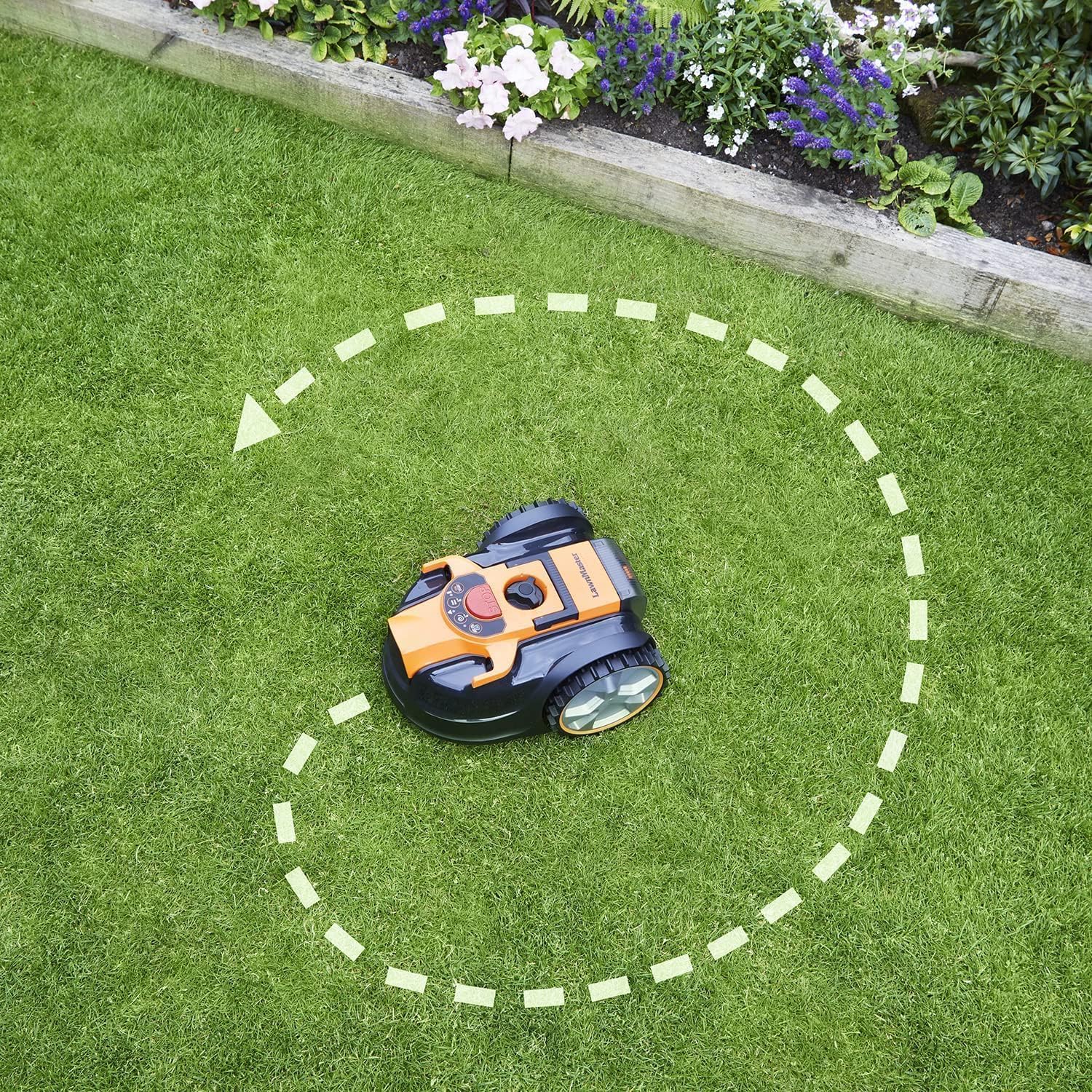 VBRM16 OcuMow Mähroboter kabellos für geeignet für bis zu 150 m2 Selbstfahrender Rasenmäher Roboter Hindernisvermeidung Geraeuscharm mähroboter ohne begrenzungskabel