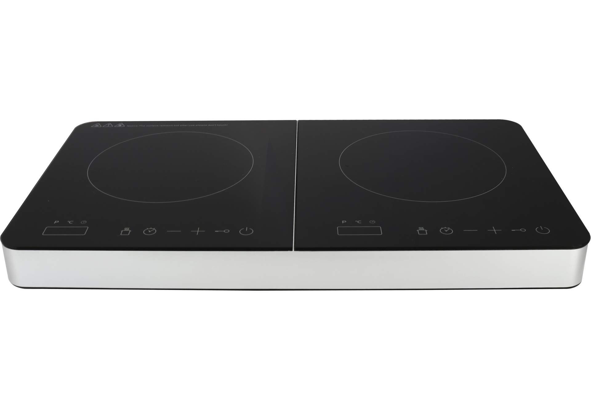 Einzelkochplatte DESKI Doppel Induktionskochfeld mit Touch Display elektrisch 2xØ22 cm