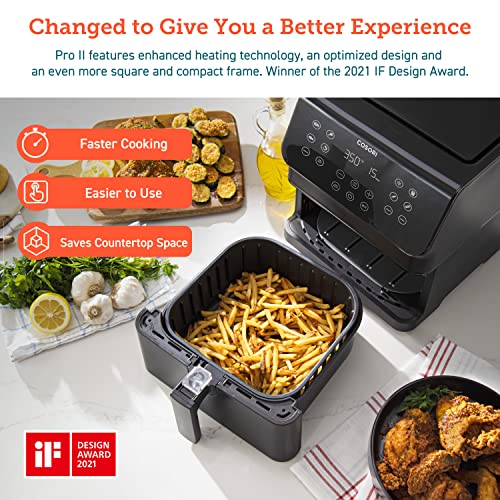 COSORI 12 in 1 Air Fryer 5.8QT, Toast, Bake, Nutrition Facts for 100  In App Recipes, AdaptIQ Tech Fast Cook, for Main & Side Dishes, Snacks, Leftovers, Detachable Square Basket, Dishwasher Safe : Home & Kitchen