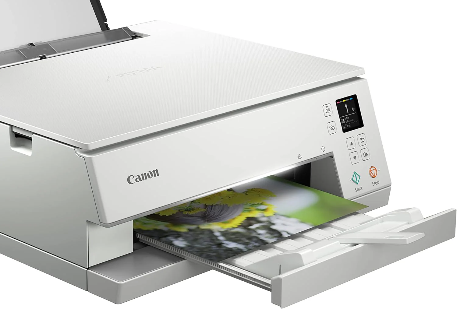 Canon PIXMA TS6350a printer, kleureninkjet multifunctioneel apparaat DIN A4 (fotoprinter, scanner, kopieerapparaat, OLED, 4.800x1.200 dpi, USB, WLAN, 5 afzonderlijke inkten, dubbelzijdig afdrukken, 2 papierladen), zwart