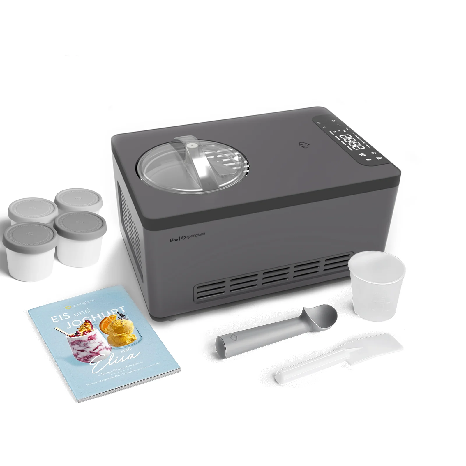 Macchina per il gelato Elisa 2,0 litri - Nero o Argento