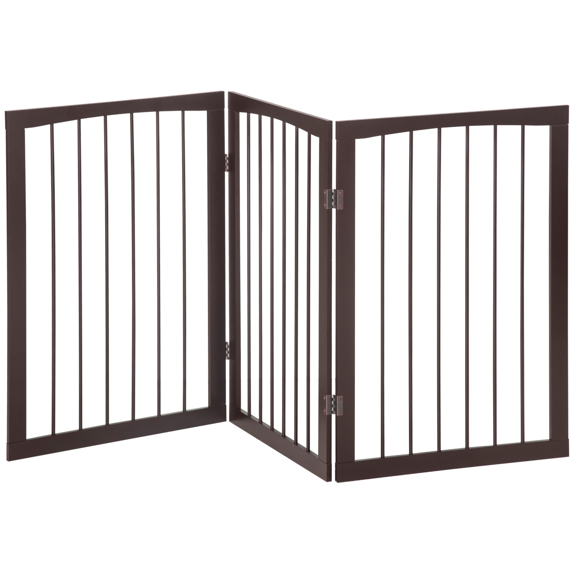 PawHut Modulare faltbare Sicherheitsbarriere 160L x 76H cm MDF