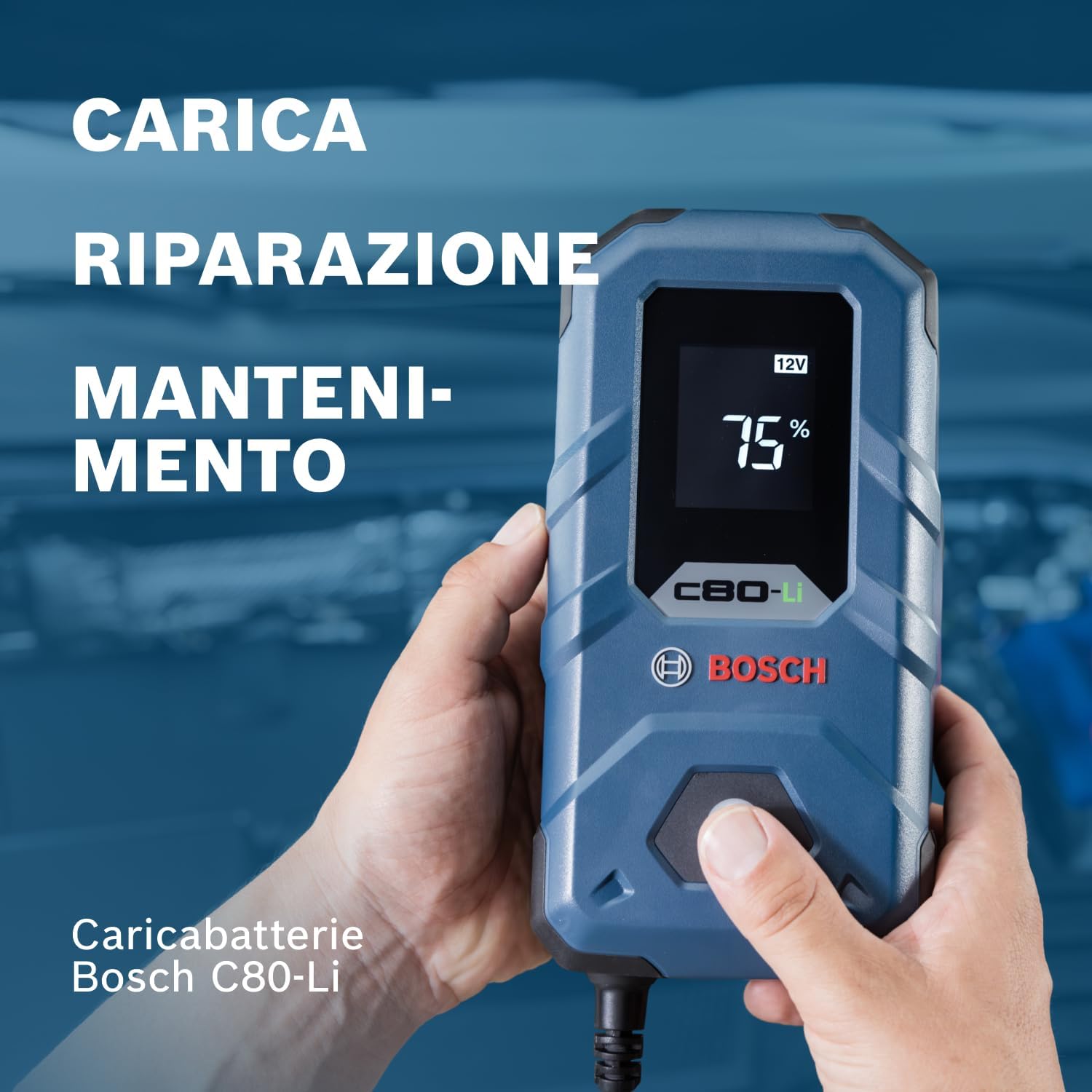 BOSCH Caricabatterie 15A per Auto Camion Moto 0 189 921 080