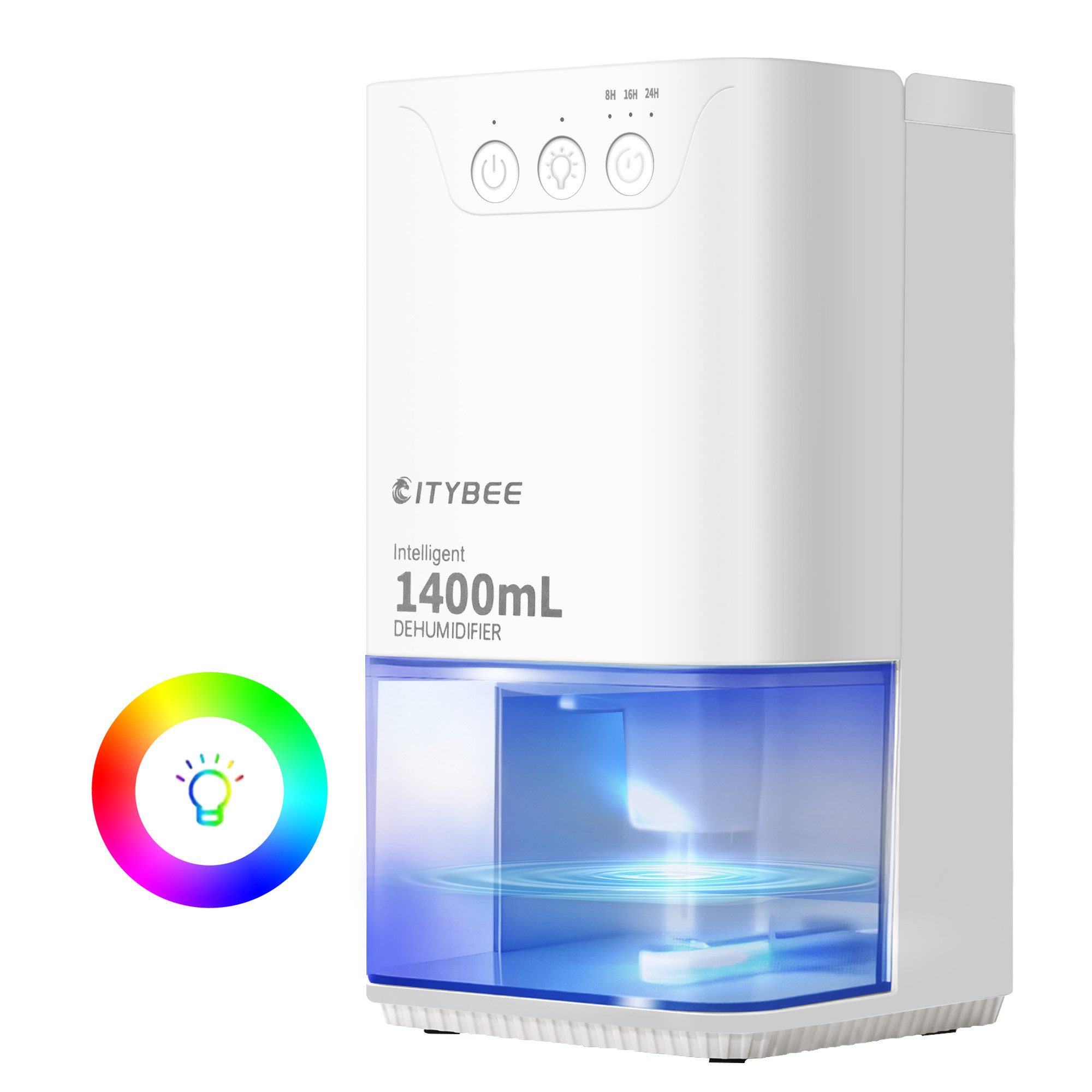 Luftentfeuchter Elektrisch 1400/2000ml Entfeuchter Dehumidifier UV-Reinigung