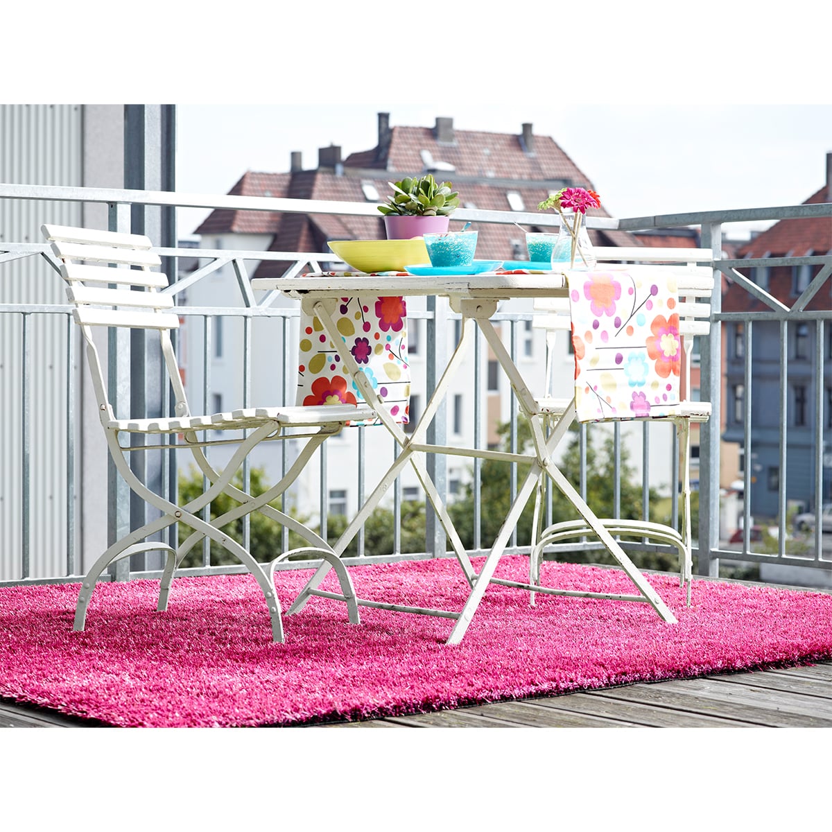 Outsunny Rasen Color Pink 200 x 100 x 2,7 cm