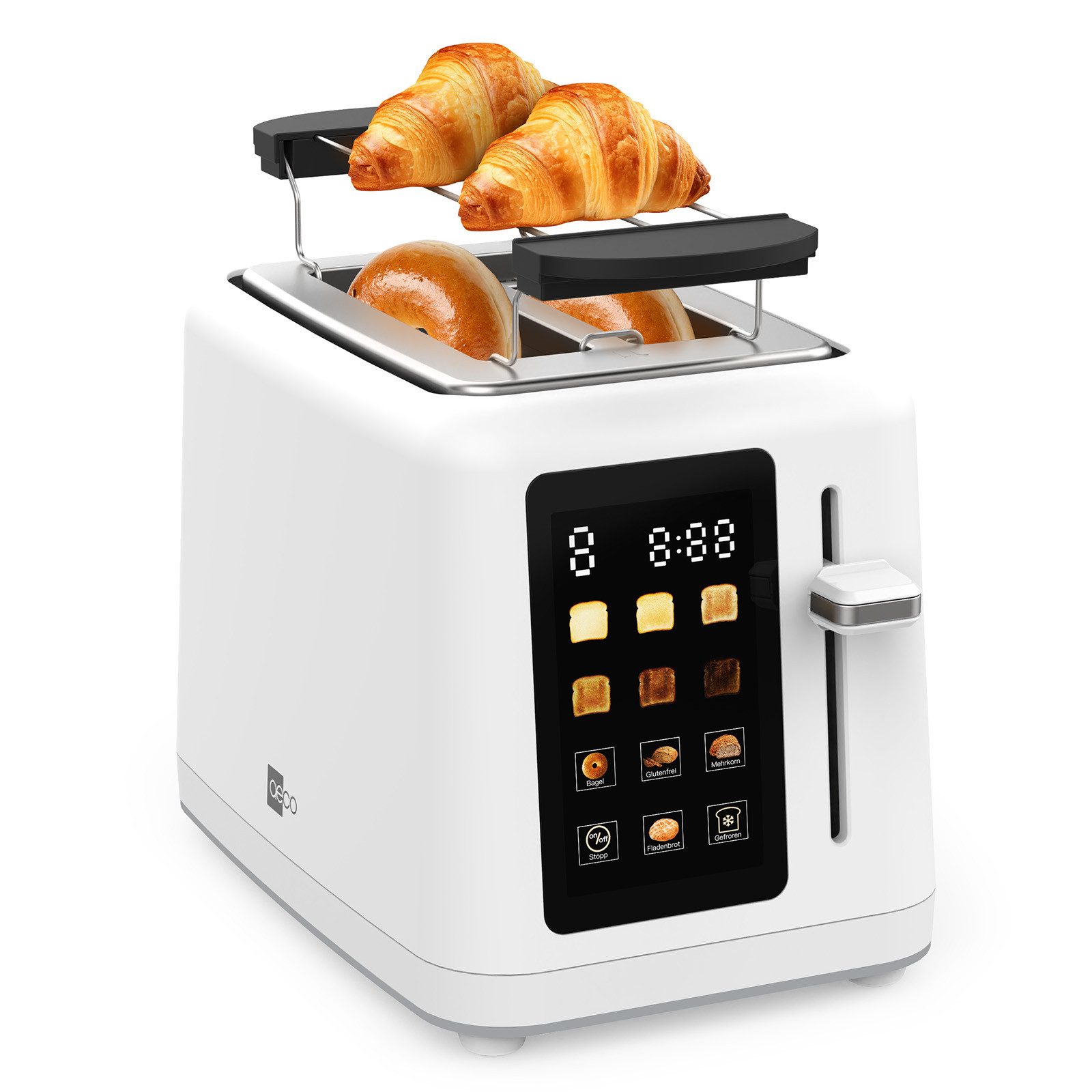 Toaster toastlab MAX - white Touch LED Display