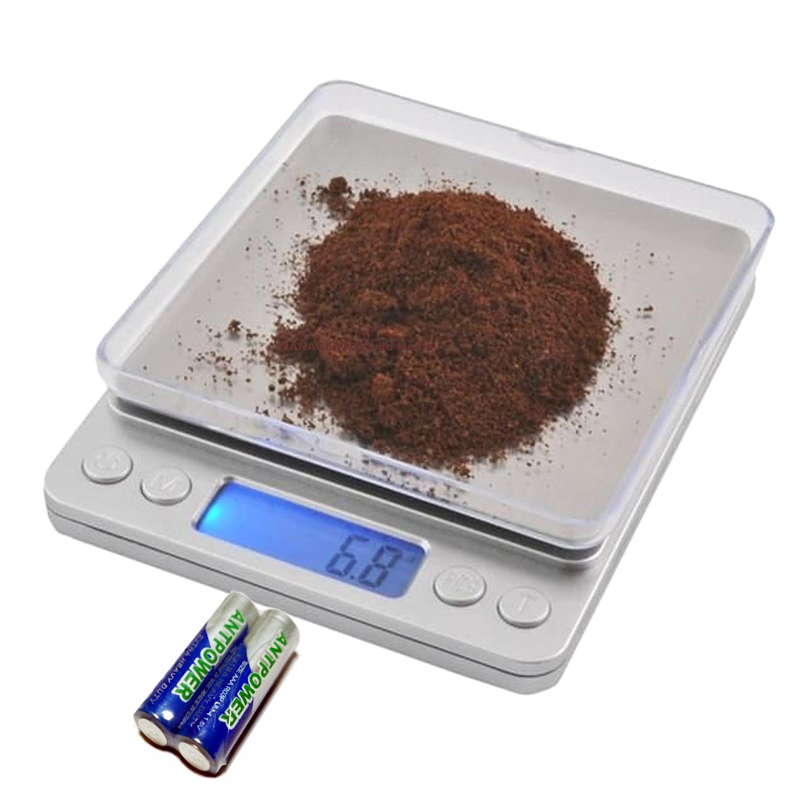 Küchenwaage Digitale Haushalts- Feinwaage Küchenwaage 2 kg 0.1 Gramm Batterien